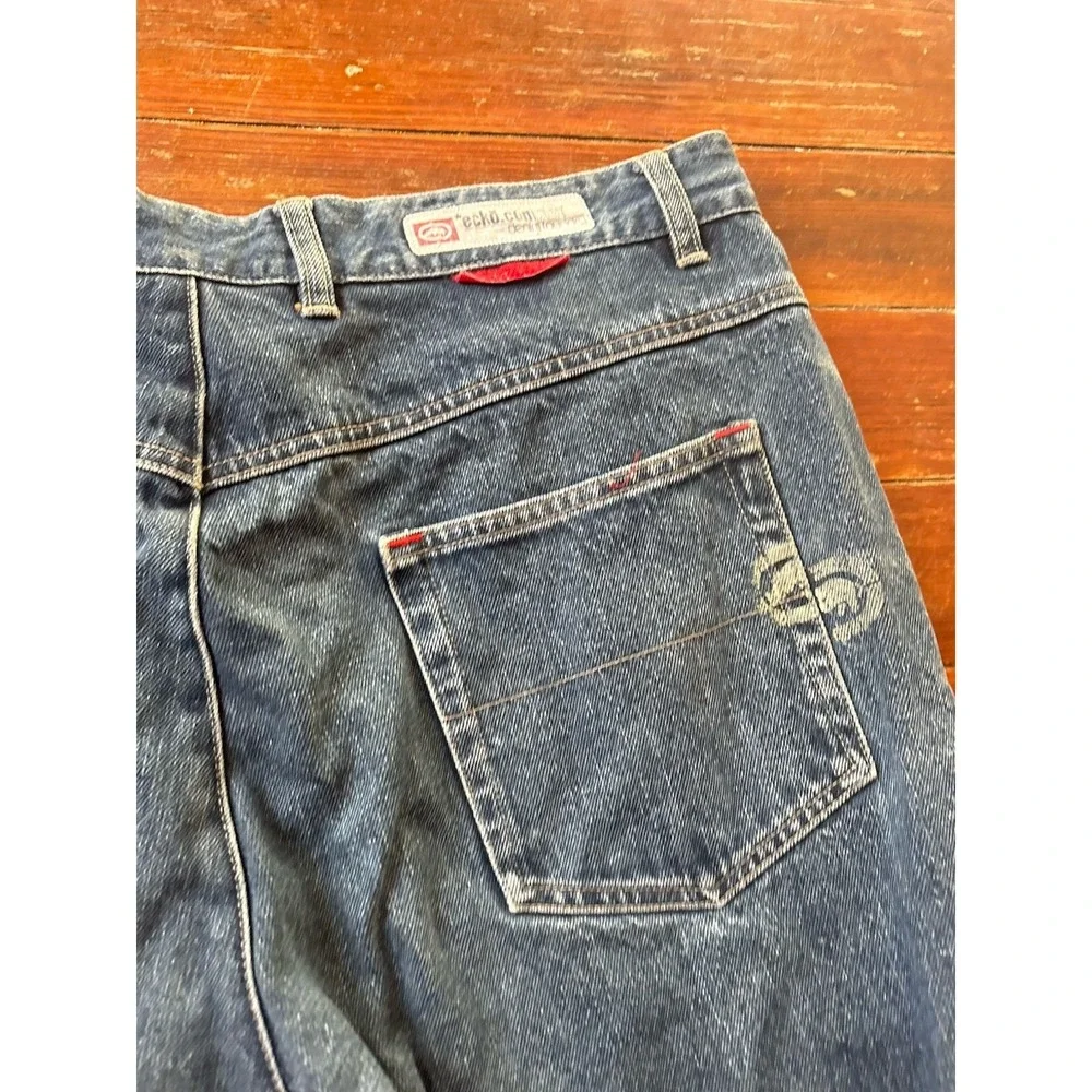 Vintage Ecko Unltd Jeans Baggy Relaxed Fit Jeans Light Wash Mens‎ 36x32 Blue Y2K